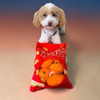 FurSniff Cheese Bag Snuffle Toy Set with plush cheese toys inside, crinkles and squeaks for interactive play.